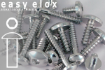 Aluminium Bolts | Silver | ST4.8 | ~DIN 7981 | Pan Head Tapping ST4.8x10