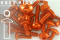 Aluminium Bolts | Orange | ST4.8 | ~DIN 7981 | Pan Head Tapping