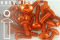 Aluminium Bolts | Orange | ST4.2 | ~DIN 7981 | Pan Head Tapping