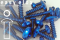 Aluminium Bolts | Blue | ST6.3 | ~DIN 7981 | Pan Head Tapping ST6.3x20