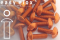 Aluminium Bolts | Orange | M3 | ISO 7380 | Button Head M3x20