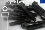 Stainless Steel Bolts | Black | M8 | DIN 912 | Tapered...