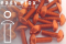 Aluminium Bolts | Orange | M4 | ISO 7380 | Button Head