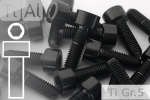 Titanium Bolts | Black | M2 | DIN 912 | Gr.5 | Cap Head | Allen Key
