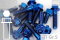 Titanium Bolts | Blue | M6 | ~DIN 6921 | Gr.5 | Hex Flange M6x28