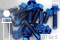 Titanium Bolts | Blue | M6 | ~DIN 6921 | Gr.5 | Hex...