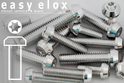 Aluminium Bolts | Plain | M5 | DIN 912 | Taper Head | Hexalobular M5x30