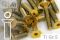 Titanschrauben | Gold | M8 | DIN 7991 | Gr.5 | Senkkopf...