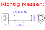 Titanschrauben | Rot | M6 | DIN 912 | Gr.5 | Zylinderkopf mit Fase M6x15