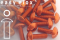 Aluminium Bolts | Orange | M4 | ISO 7380 | Button Head M4x16