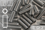 Titanium | Socket Set Screws | Silver | M1.6 | DIN 913 |...