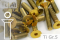 Titanschrauben | Gold | M4 | DIN 7991 | Gr.5 | Senkkopf M4x8