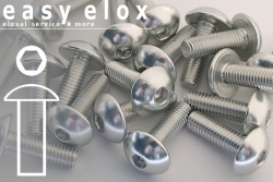 Aluminium Bolts | Silver | M8 | ~ISO 7380 | Button Head M8x20 (CNC)