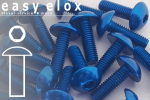 Aluminium Bolts | Blue | M3 | ISO 7380 | Button Head M3x10