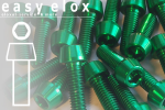 Aluminium Bolts | Green | M4 | DIN 912 | Taper Head | M4x10