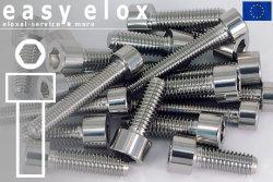 Stainless Steel Bolts | Silver | M10x1.25 | DIN 912 | Cap Head | Allen Key M10x1.25x60