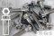 Titanium Bolts | Silver | M6 | ~DIN 6921 | Gr.5 | Flanged Hex Head + Allen Key M6x50