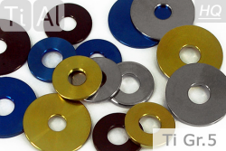 Titanium | Flat Washers | ~DIN 9012 | Gr.5 Silver M5 (20mm)