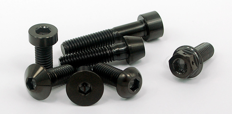 stainless steel bolts black